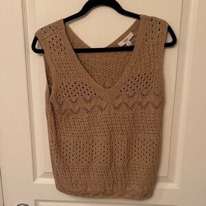 Marks & Spencer Tan Knit Sleeveless Top